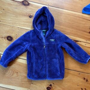 LL Bean Kids Purple Fleece Hoodie